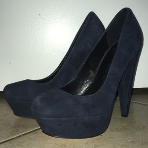 Dolce Vita Blue Suede Heels - Size 6